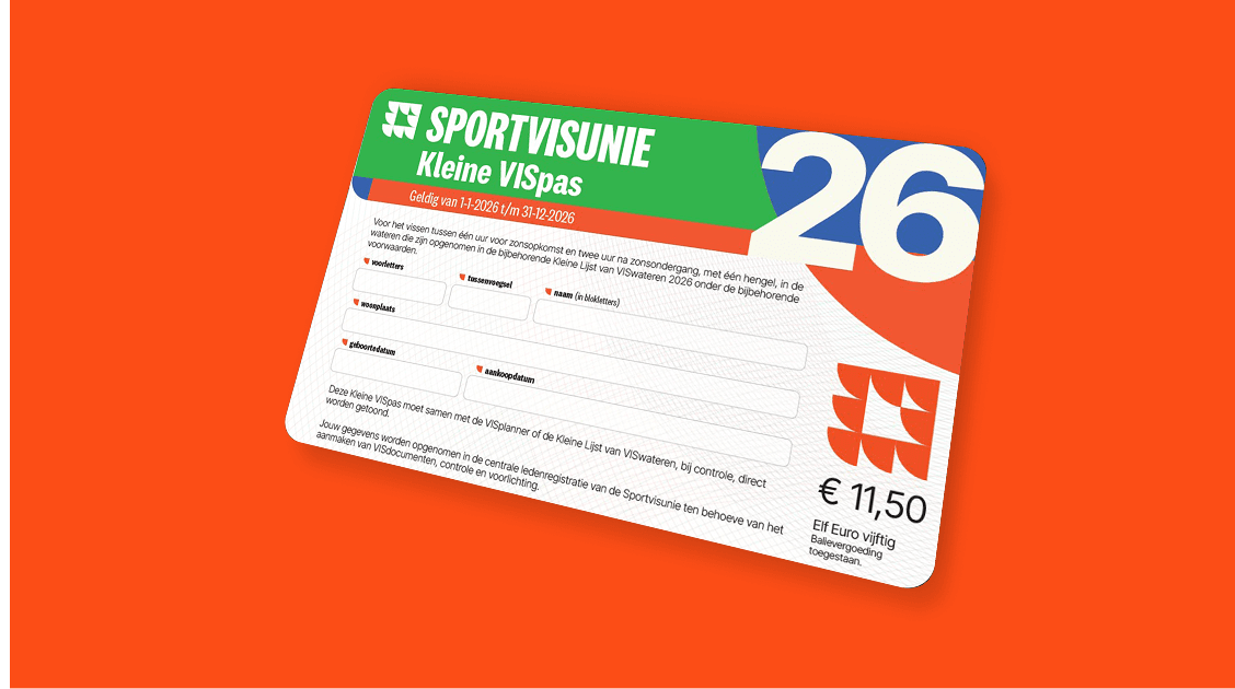De Kleine VISpas van de Sportvisunie